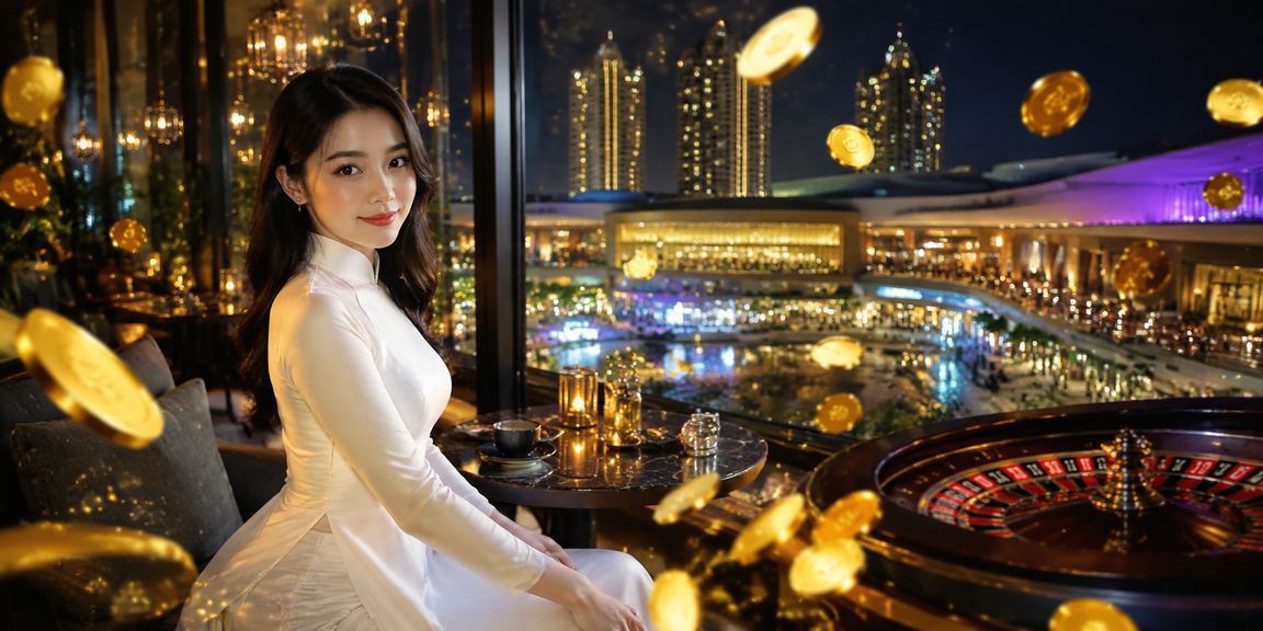 Bàn roulette VIP với người chơi trong trang phục áo dài tại Hà Nội