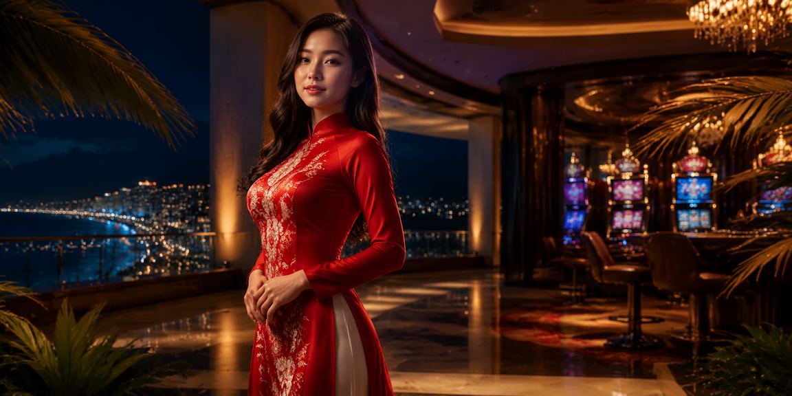 Người chơi mặc áo dài tra cứu kèo cá cược tại Nha Trang